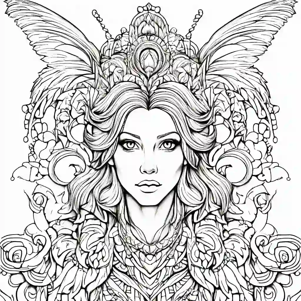 Godmother coloring pages
